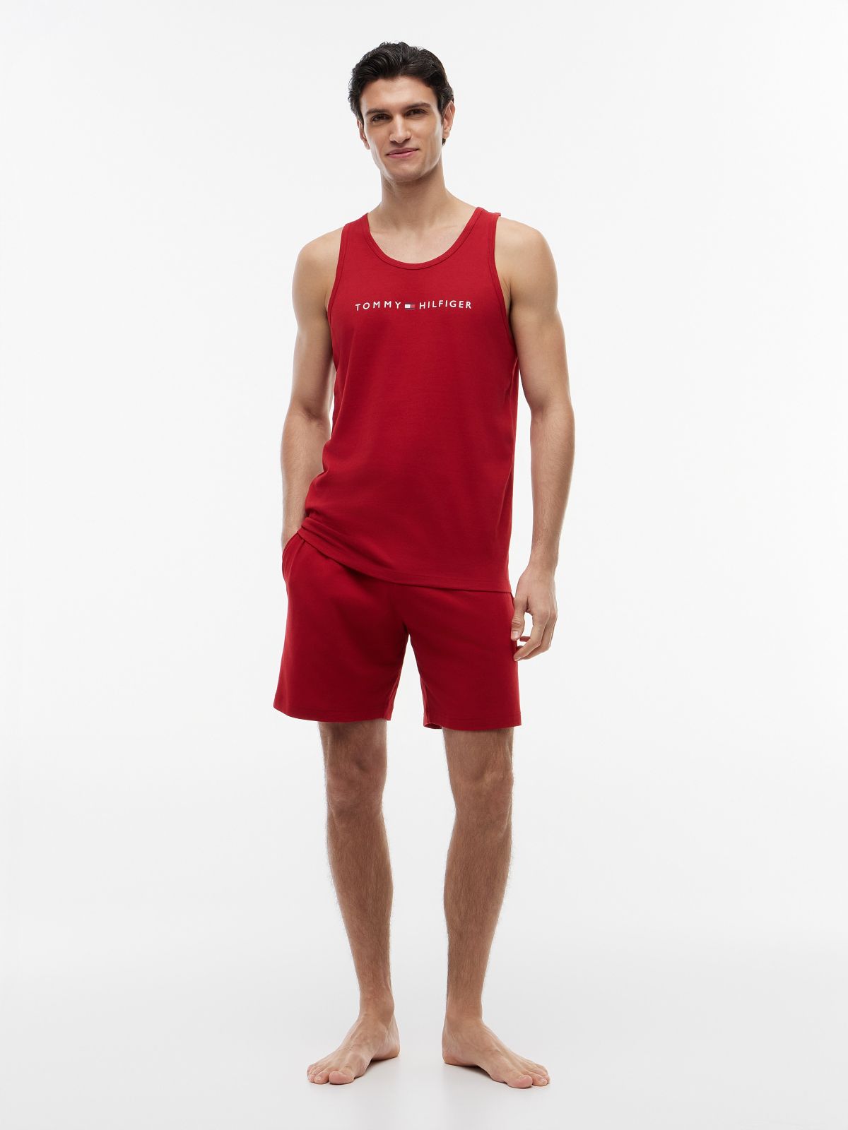 Hilfiger Logo Sleep Tank Top — Poppy