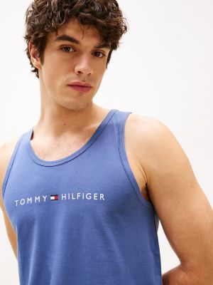 Hilfiger Logo Sleep Tank Top, Vintage Blue