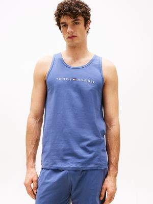 Hilfiger Logo Sleep Tank Top, Vintage Blue