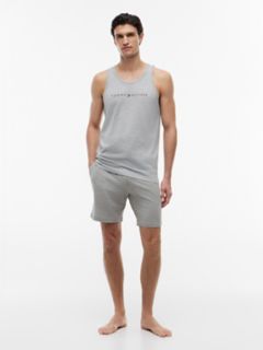 Hilfiger Logo Pull-On Sleep Short — Grey Heather 2