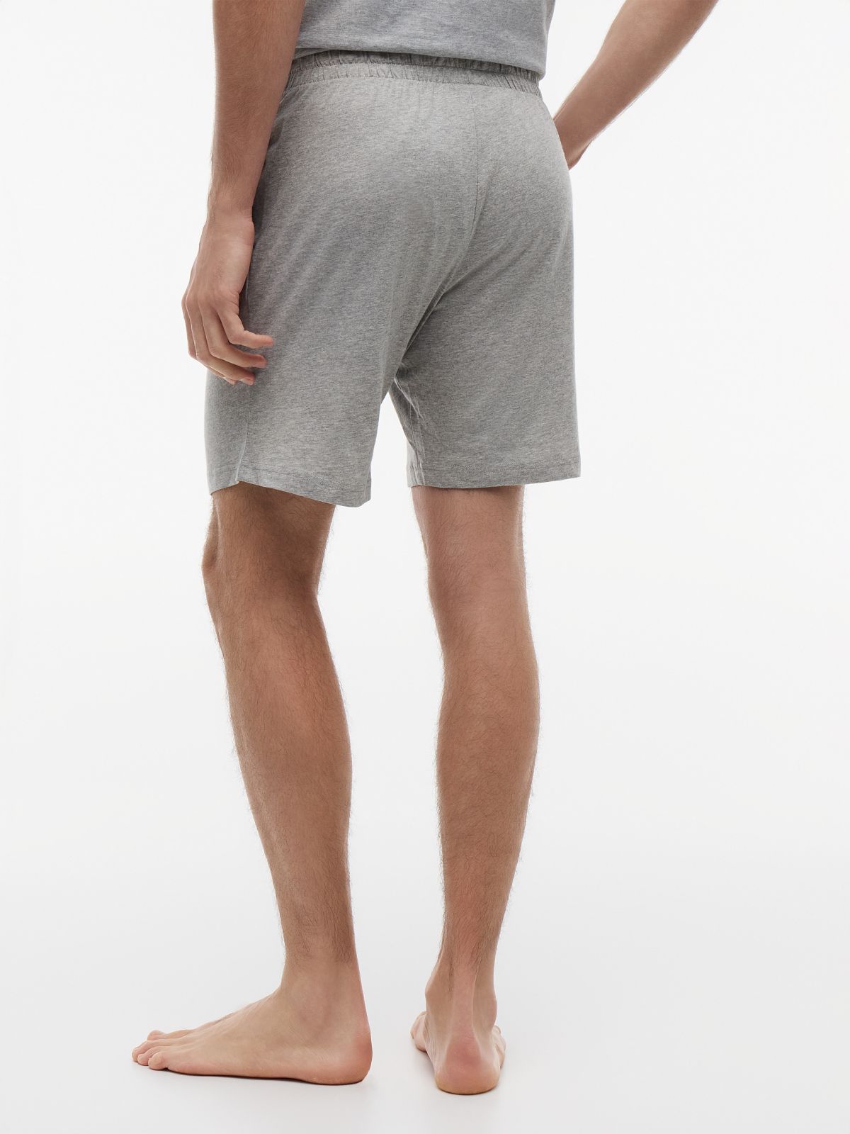 Hilfiger Logo Pull-On Sleep Short — Grey Heather