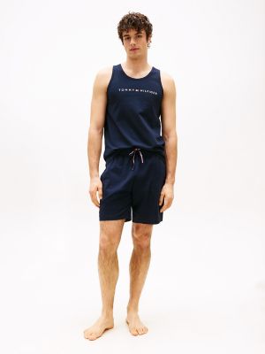 Hilfiger Logo Drawstring Sleep Short, Navy