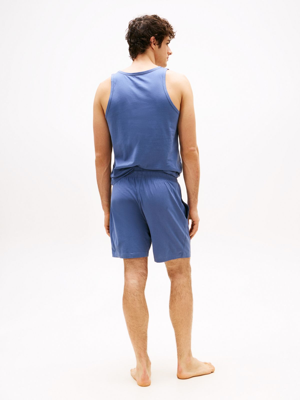 Hilfiger Logo Pull-On Sleep Short — Vintage Blue