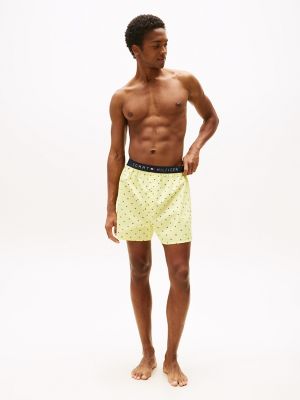 Logo Waistband Woven Boxer, Buttercream
