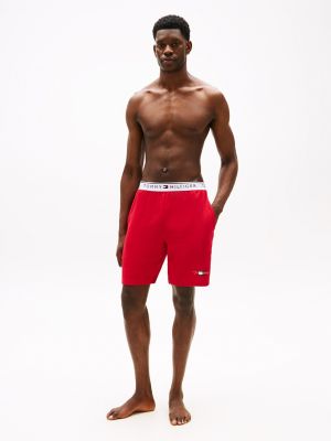 French Terry Sleep Short, Red