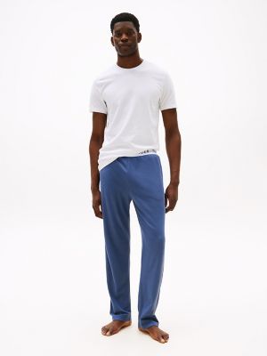 Hilfiger logo Pique Sleep Pant, Vintage Blue
