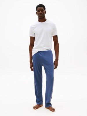 Hilfiger logo Pique Sleep Pant, Vintage Blue