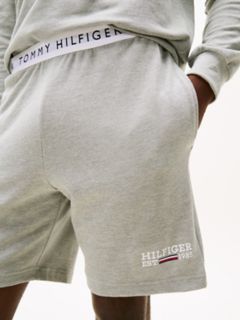 Hilfiger Logo Pique 8" Sleep Short — Grey Heather 3