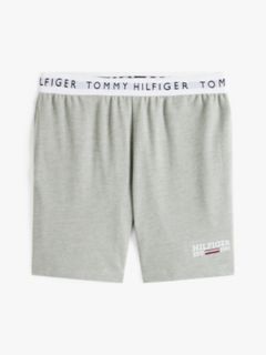 Hilfiger Logo Pique 8" Sleep Short — Grey Heather 5