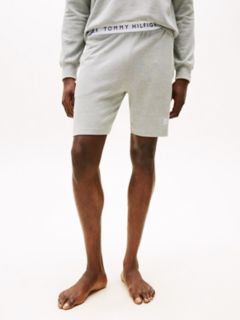 Hilfiger Logo Pique 8" Sleep Short — Grey Heather 1