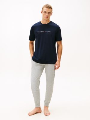 Sueded Jersey Cotton Sleep Set, Grey Heather