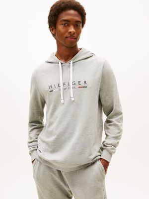 French Terry Lounge Hoodie, Grey Heather