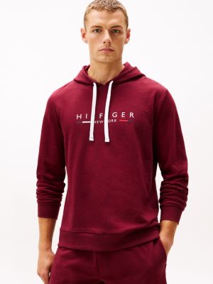 French Terry Lounge Hoodie, Port