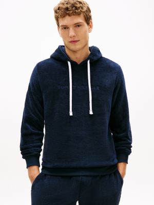 Plush Lounge Hoodie, Navy