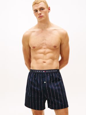 Printed Woven Boxer, Yacht Club Blue