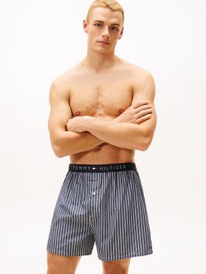 Printed Woven Boxer, Petrol