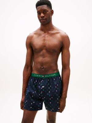 Printed Woven Boxer, Pine