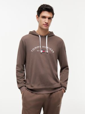 Hilfiger Logo Pique Sleep Hoodie