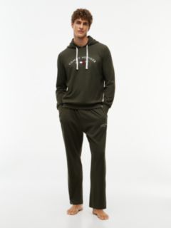 Hilfiger Logo Pique Sleep Hoodie — Meadow 2