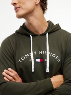 Hilfiger Logo Pique Sleep Hoodie — Meadow 3