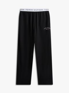 Hilfiger Logo Pique Sleep Pant — Black 5