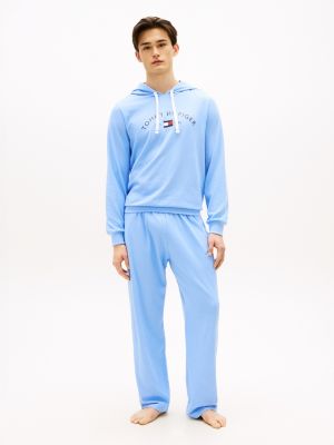 Hilfiger Logo Pique Sleep Pant, Sea Spray