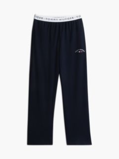 Hilfiger Logo Pique Sleep Pant — Navy 5