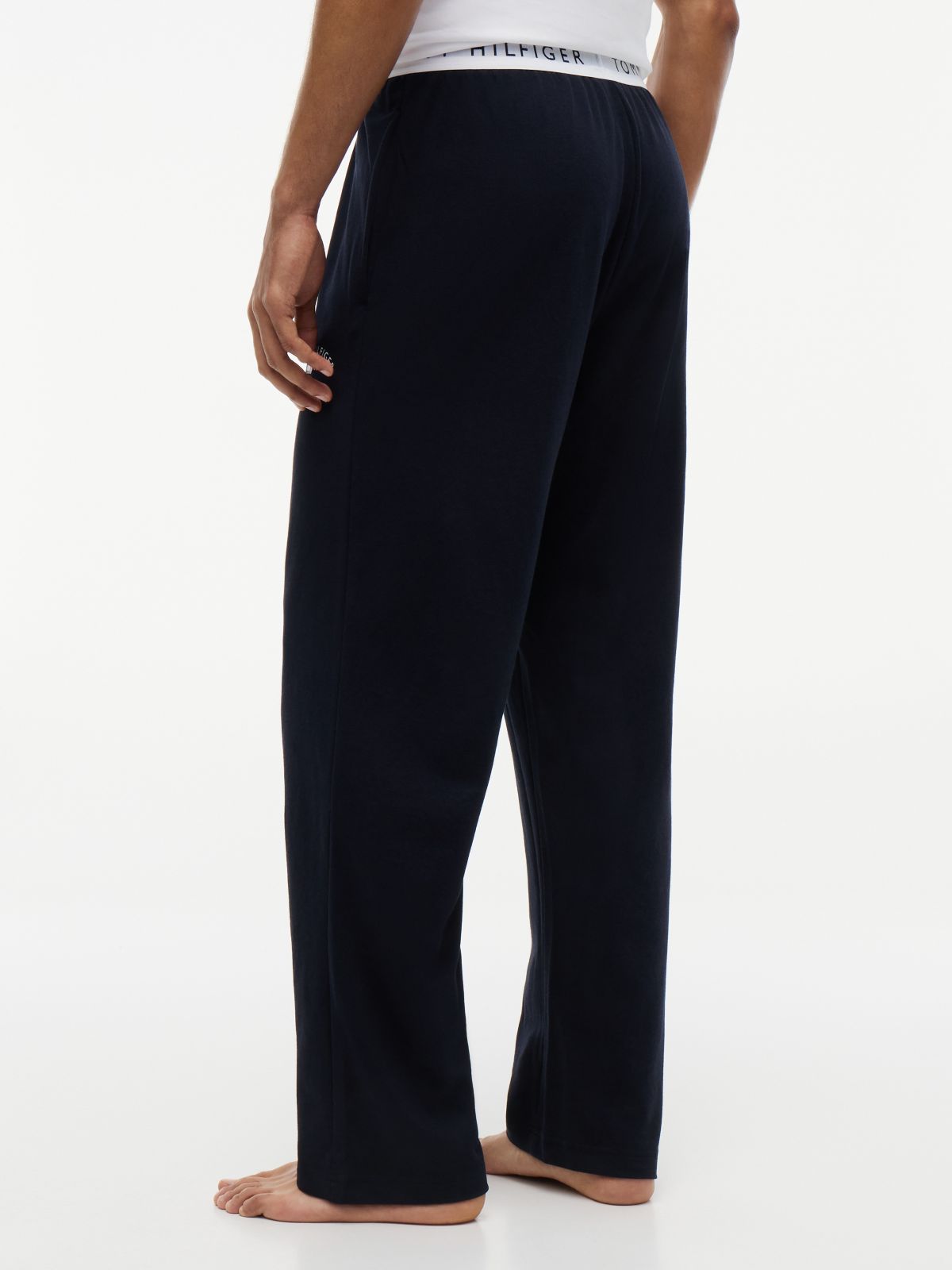 Hilfiger Logo Pique Sleep Pant — Navy