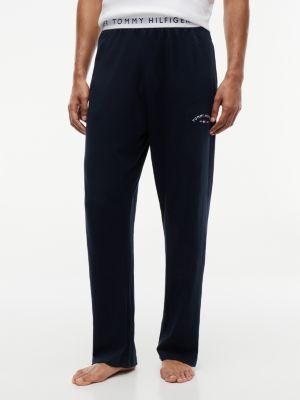 Hilfiger Logo Pique Sleep Pant, Navy