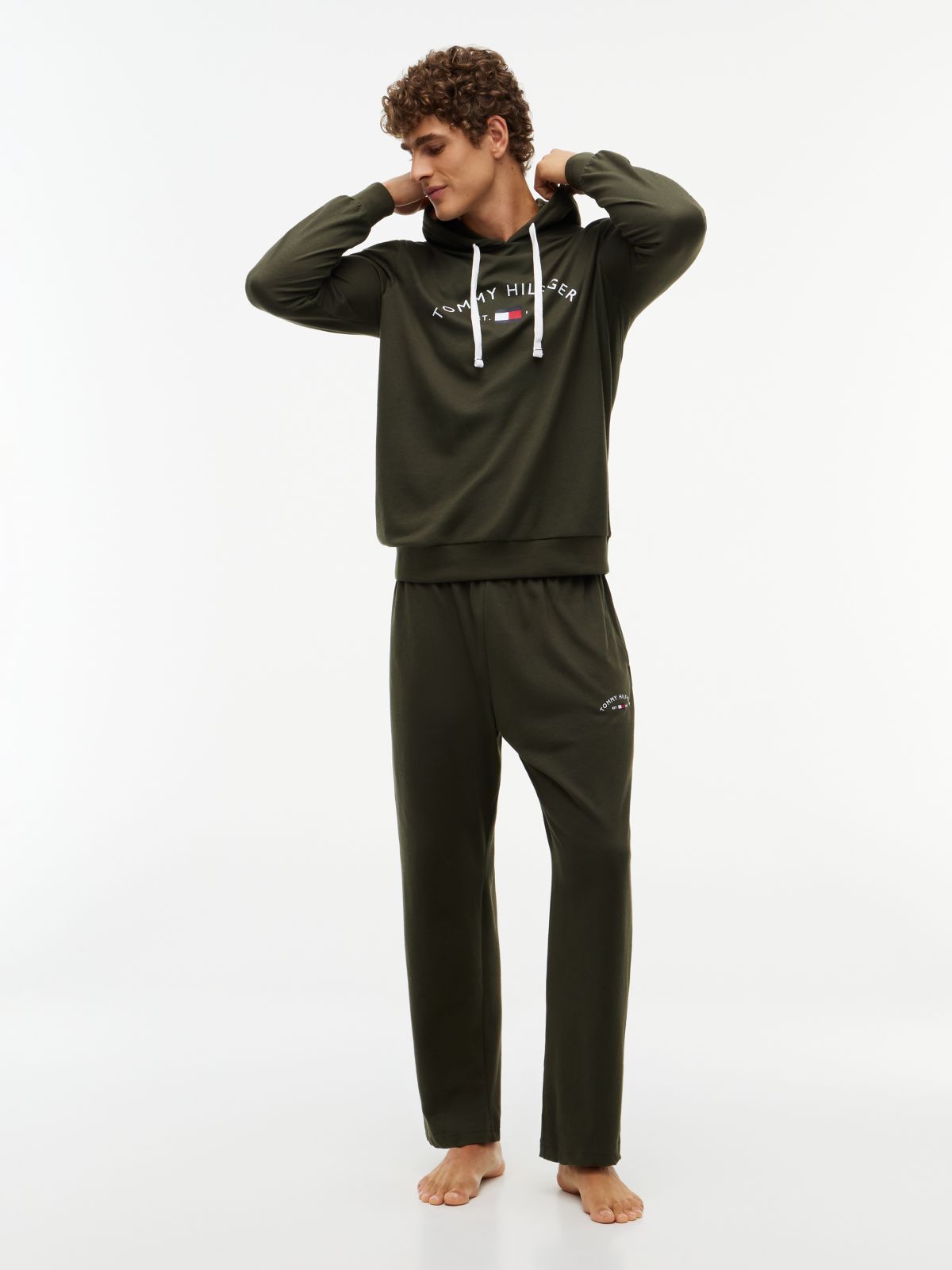 Hilfiger Logo Pique Sleep Pant — Meadow