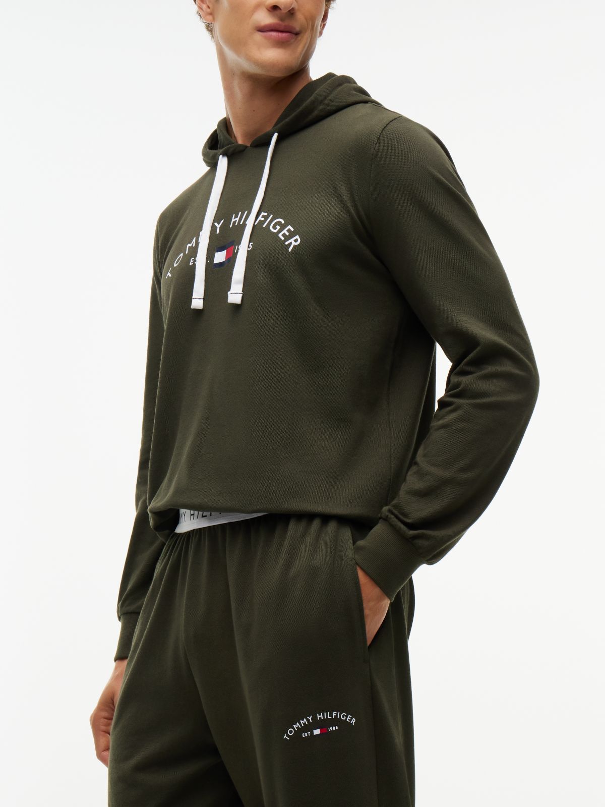 Hilfiger Logo Pique Sleep Pant — Meadow