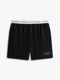 Hilfiger Logo Pique Sleep Short — Black 5