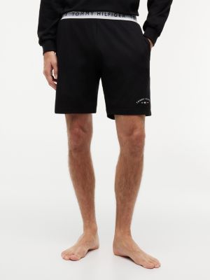 Hilfiger Logo Pique Sleep Short, Black