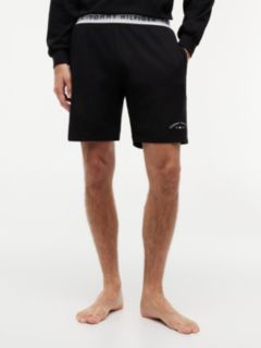 Hilfiger Logo Pique Sleep Short — Black 1