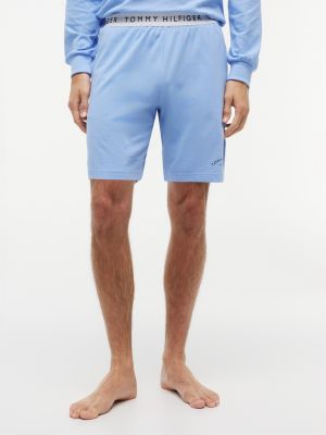 Hilfiger Logo Pique Sleep Short, Sea Spray