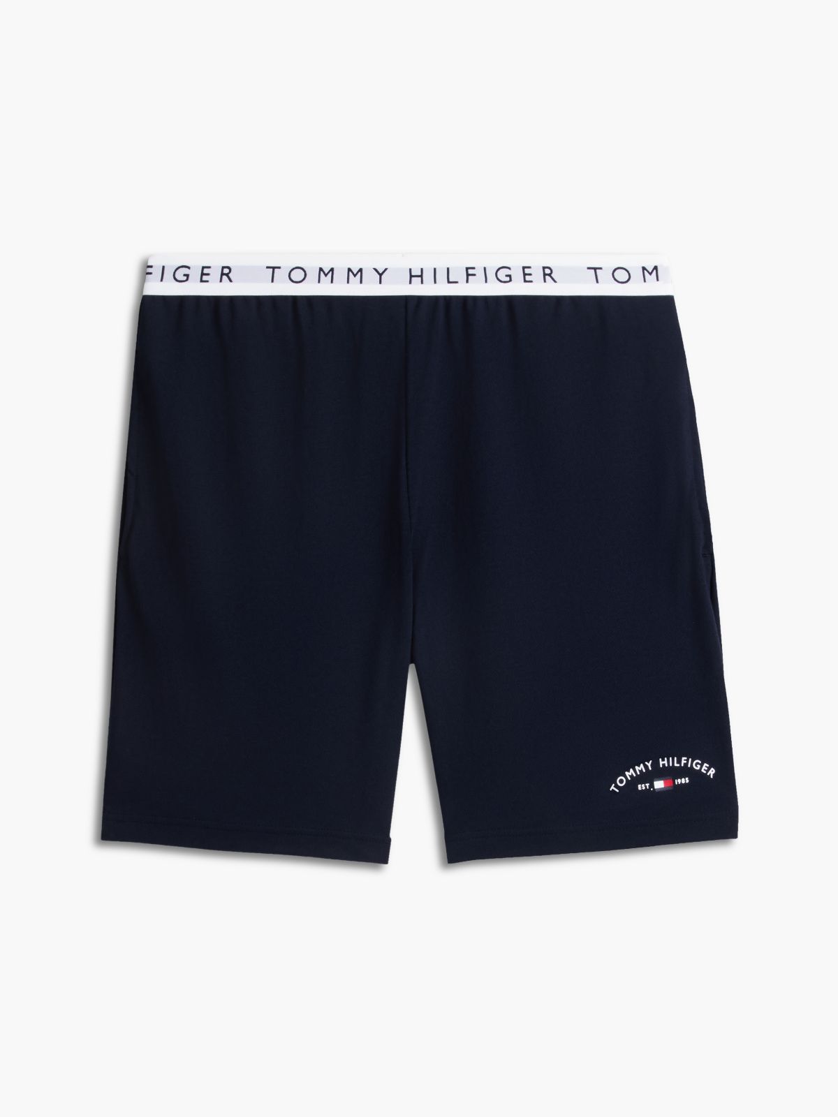 Hilfiger Logo Pique Sleep Short — Navy