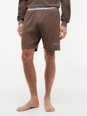 Hilfiger Logo Pique Sleep Short, Buff