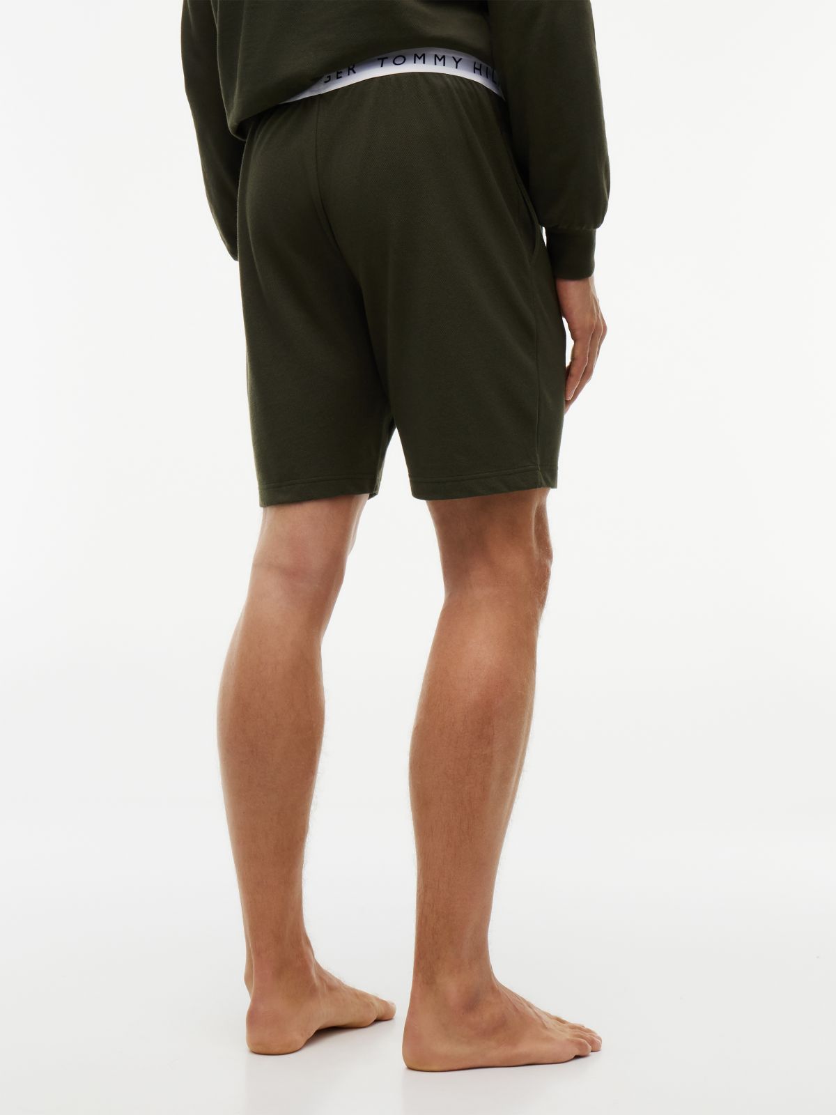Hilfiger Logo Pique Sleep Short — Meadow
