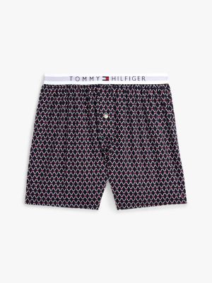 Трусы-боксеры для мужчин, с принтом, тканый — Tommy Hilfiger, цвет: Синий — фото 5