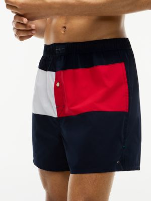 Трусы-боксеры Flag для мужчин, колорблок, тканый — Tommy Hilfiger, цвет: Тёмно-синий — фото 3