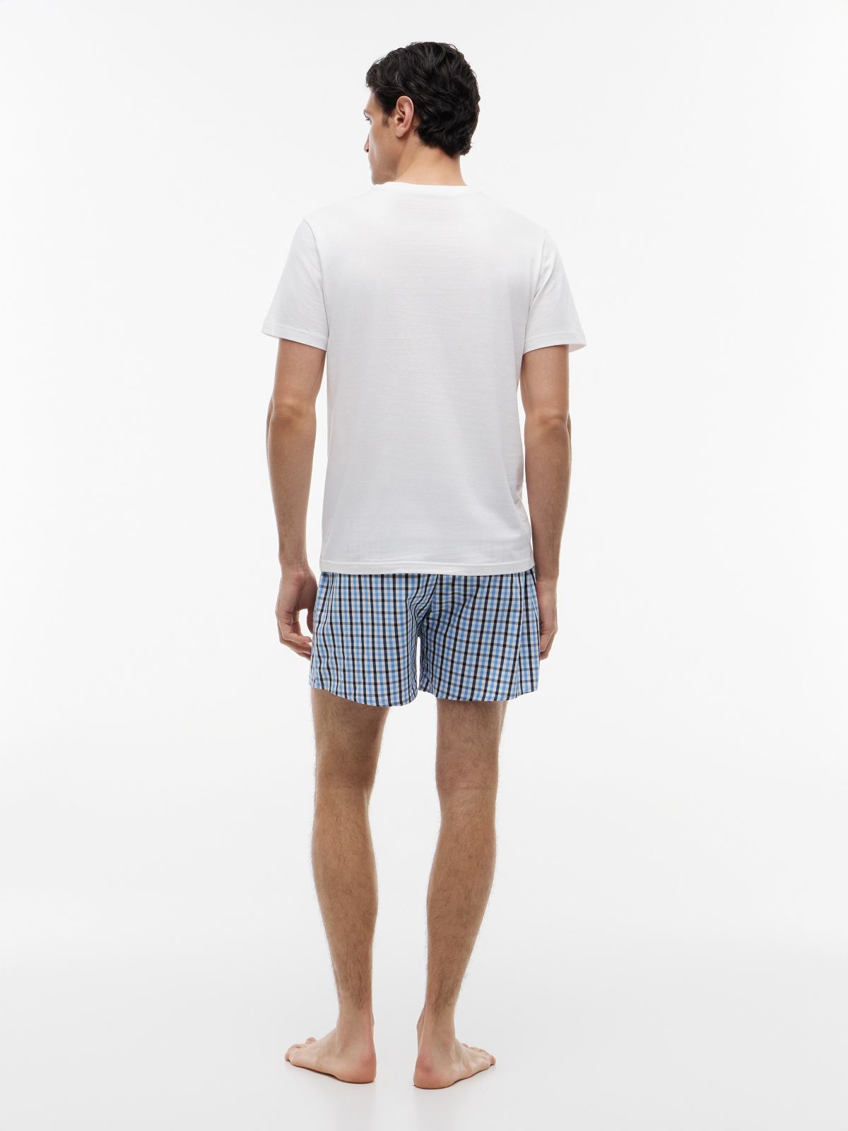 T-Shirt & Woven Short Pajama Gift Set — Sea Spray