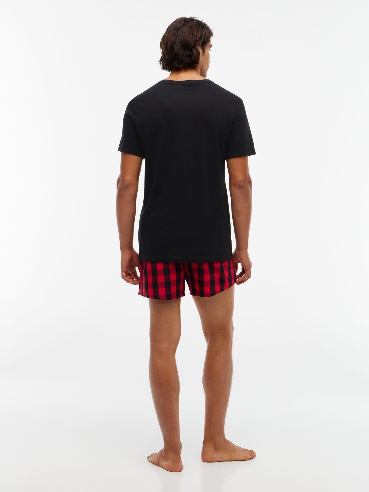 T-Shirt & Woven Short Pajama Gift Set — Ruby