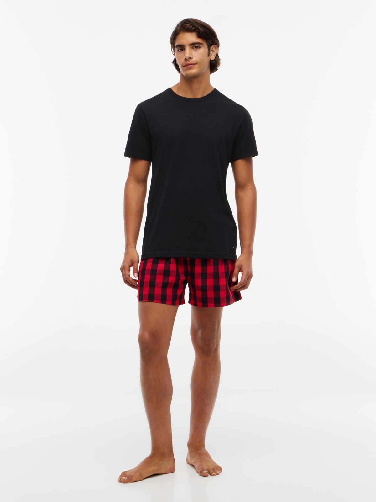 T-Shirt & Woven Short Pajama Gift Set — Ruby