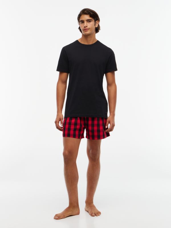 T-Shirt & Woven Short Pajama Gift Set — Ruby