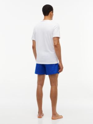 Пижамный комплект Gift для мужчин, с шортами, тканый — Tommy Hilfiger, цвет: Синий — фото 4