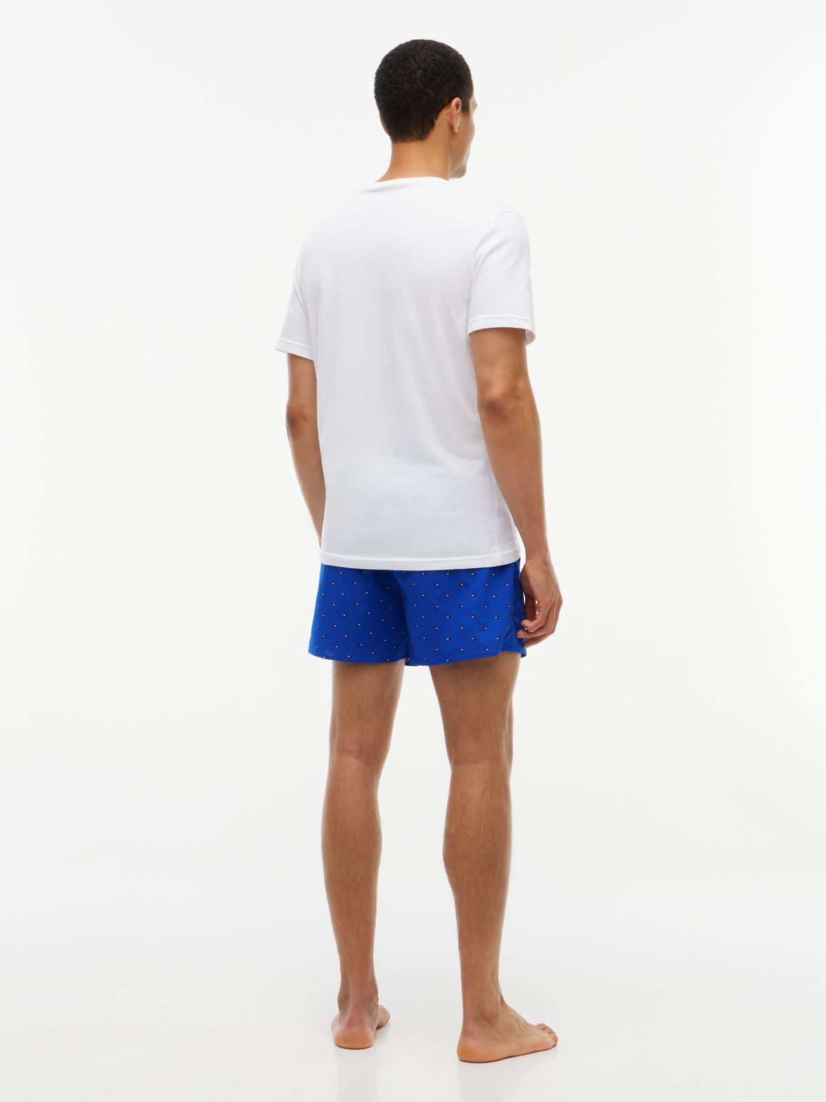 T-Shirt & Woven Short Pajama Gift Set — Paris Blue