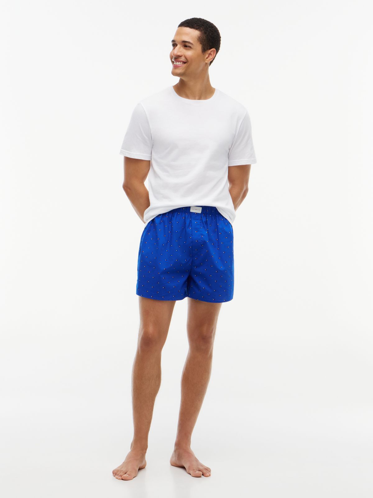 T-Shirt & Woven Short Pajama Gift Set — Paris Blue
