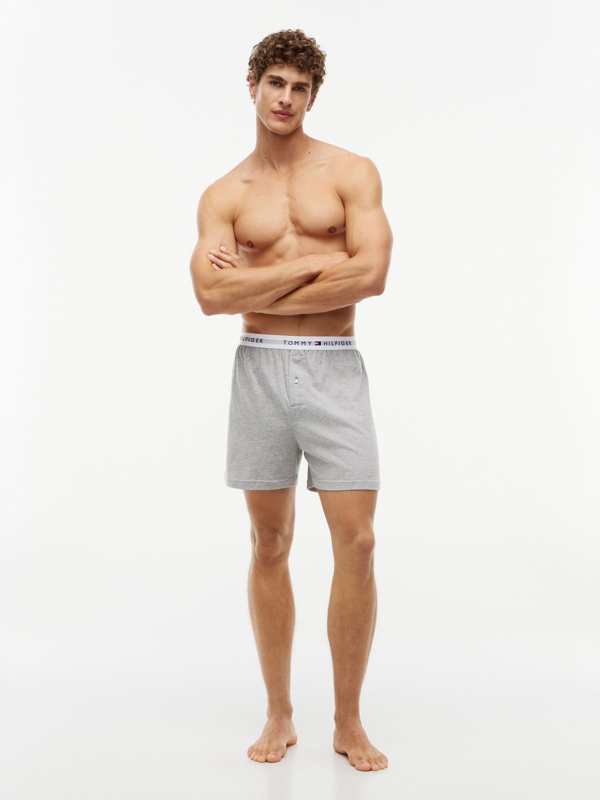 Knit Boxer — Grey Heather