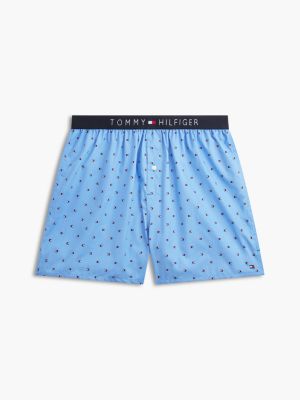 Трусы-боксеры для мужчин, с принтом, тканый — Tommy Hilfiger, цвет: Синий туманный — фото 5