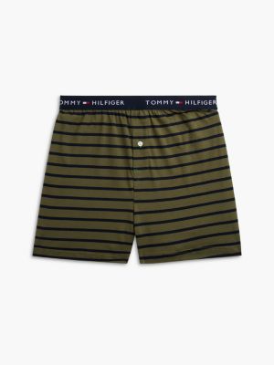 Трусы-боксеры для мужчин, с принтом — Tommy Hilfiger, цвет: Тёмно-зелёный полосатый — фото 5